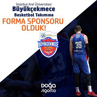 Bir çok takıma sponsor olan Doğa Sigorta, İstanbul Arel Üniversitesi Büyükçekmece Basketbol takımına da forma sponsoru oldu.  
